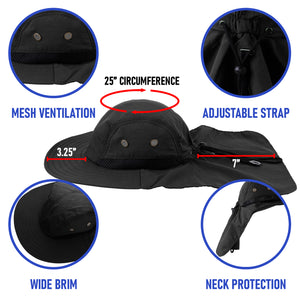 Outdoor Sun Hat - Black