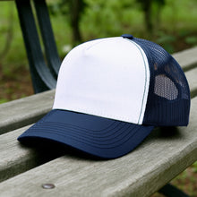 Load image into Gallery viewer, 5 Panel Trucker Hat - Navy