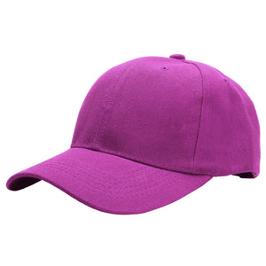 144-Pack Baseball Dad Cap Velcro Strap Adjustable Size - Fuchsia