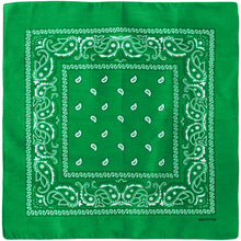 Load image into Gallery viewer, 12-Pack Bandana Headband - Kelly Green