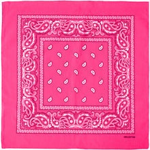 Load image into Gallery viewer, 12-Pack Bandana Headband - Hot Pink