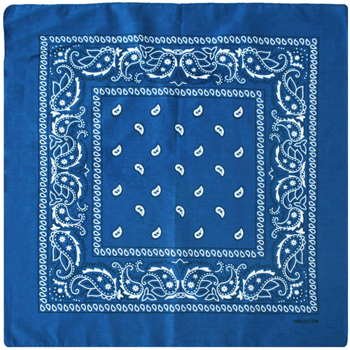 12-Pack Bandana Headband - Blue
