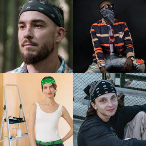 12-Pack Bandana Headband - Lavender