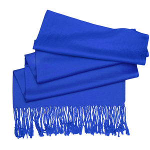 Women's Soft Solid Color Pashmina Shawl Wrap Scarf - Royal