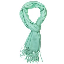 Load image into Gallery viewer, Women&#39;s Soft Solid Color Pashmina Shawl Wrap Scarf - Mint