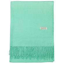 Load image into Gallery viewer, Women&#39;s Soft Solid Color Pashmina Shawl Wrap Scarf - Mint
