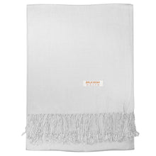 Load image into Gallery viewer, Women&#39;s Soft Solid Color Pashmina Shawl Wrap Scarf - Silver Grey