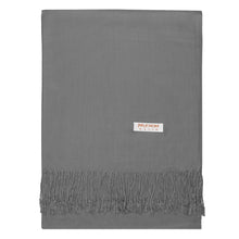 Load image into Gallery viewer, Women&#39;s Soft Solid Color Pashmina Shawl Wrap Scarf - Dark Grey