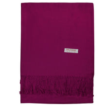 Load image into Gallery viewer, Women&#39;s Soft Solid Color Pashmina Shawl Wrap Scarf - Plum