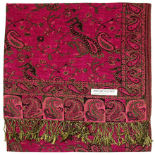 Load image into Gallery viewer, Women&#39;s Paisley Pashmina Scarf - Fuchsia