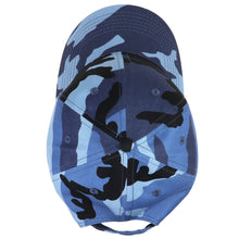 Load image into Gallery viewer, Classic Baseball Cap Soft Cotton Adjustable Size - Blue Camouflage