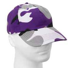 Load image into Gallery viewer, Classic Baseball Cap Soft Cotton Adjustable Size - Purple Camouflage