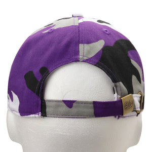Classic Baseball Cap Soft Cotton Adjustable Size - Purple Camouflage