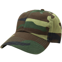 Load image into Gallery viewer, Classic Baseball Cap Soft Cotton Adjustable Size - Woodland Camouflage