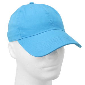 Classic Baseball Cap Soft Cotton Adjustable Size - Turquoise