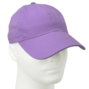 Classic Baseball Cap Soft Cotton Adjustable Size - Lavender