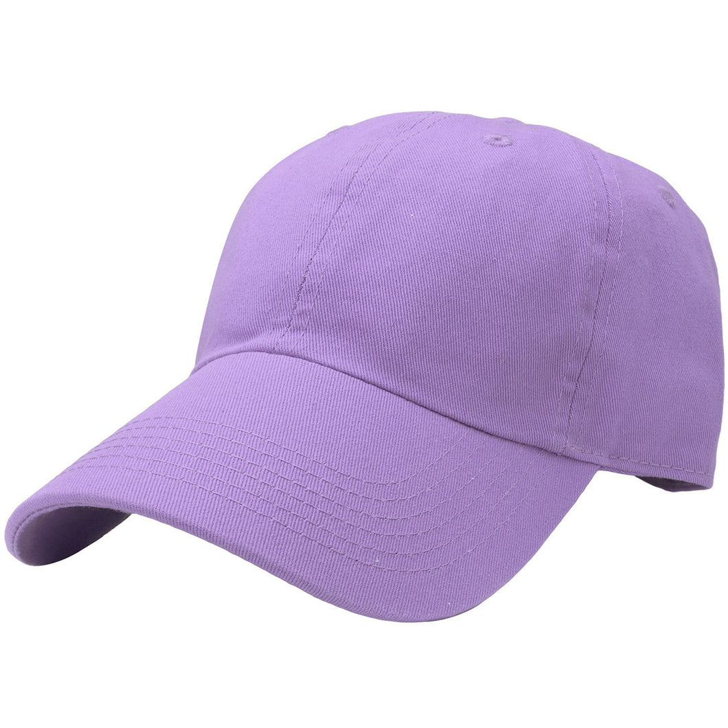 Classic Baseball Cap Soft Cotton Adjustable Size - Lavender