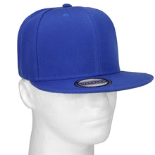 Load image into Gallery viewer, Hip Hop Style Snapback Hat Flat Bill Adjustable Size - Royal