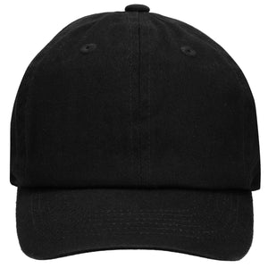 Kids Baseball Cap Cotton Adjustable Size - Black