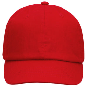 Kids Baseball Cap Cotton Adjustable Size - Red