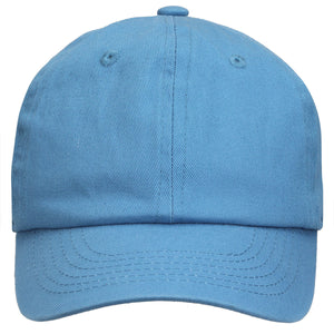 Kids Baseball Cap Cotton Adjustable Size - Sky Blue