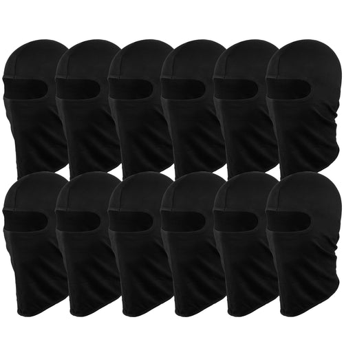 12-Pack Balaclava Face Mask Cover Multipurpose Full Ninja Mask Motorcycle Cycling Outdoor Sport Ski Active
