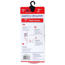 Load image into Gallery viewer, Falari Women Diabetic Socks Diabetes Edema and Circulatory Loose Fitting Cotton Quarter Socks - 6 Pairs Assorted