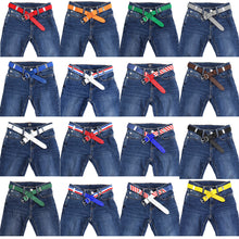 Load image into Gallery viewer, Falari Kids Leather Elastic Adjustable Belts for Boy Girl All Occasion Variety Colors